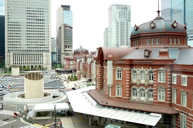 Widok na nowoczesne Tokio